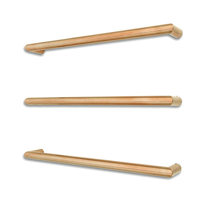 Radiant Single Round Bar NON-HEATED Towel Rails (NH-SBRTR) - Various Widths and Colour Finishes
