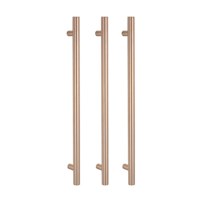 Radiant Vertical ROUND Bar Towel Rail - Multiple Bar and Hook Kits in Various Colours