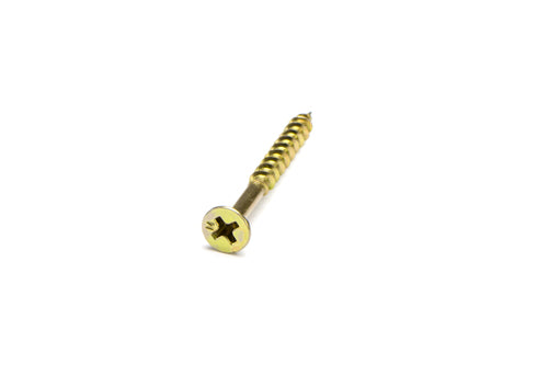 Macsim Chipboard Screws (Phillips Drive) Yellow Zinc Plated - Various Sizes and Quantities
