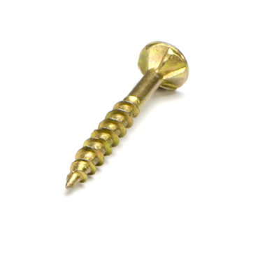 Macsim Chipboard Screws (Square Drive) Yellow Zinc Plated - Various Sizes and Quantities