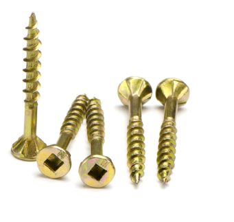 Macsim Chipboard Screws (Square Drive) Yellow Zinc Plated - Various Sizes and Quantities