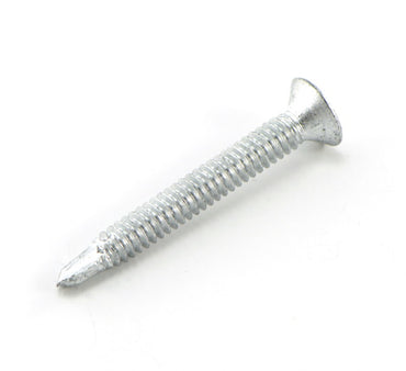 Macsim Countersunk Self Drilling Screws (Phillips Drive) Galvanised BLACK - 8G x 25mm - Box of 1000