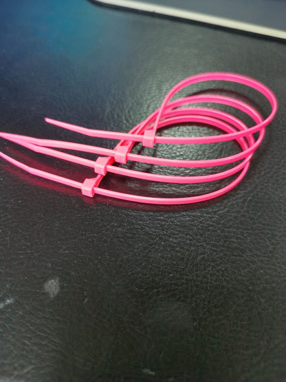Nylon Cable Ties 4.8mm x 200mm - 3 Colour Options - pack of 100 ties
