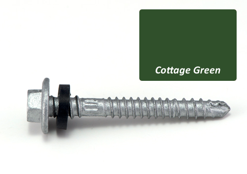 Cottage Green Roofing Screw 12G x 50mm