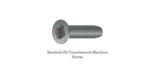 Sentinel Countersunk Head Zinc Machine Screw Box of 100 - in Various Sizes