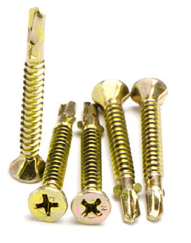 Macsim Countersunk WING TIPPED Self Drilling Screws (Phillips Drive) Yellow Zinc Plated - Box of 1000 - Various Sizes