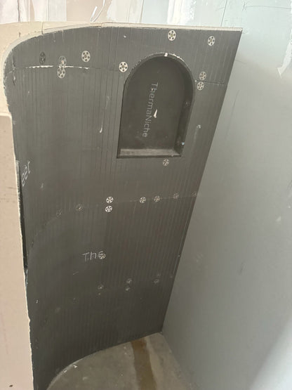 Radiant ThermaSheet Insulated CURVED Tile Backer Board - 30mm x 600mm x 1250mm or 2500mm - Box of 6 Sheets