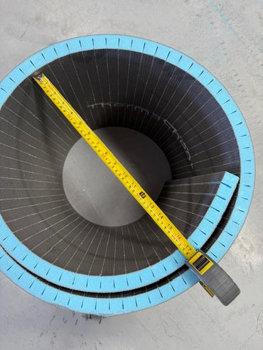 Radiant ThermaSheet Insulated CURVED Tile Backer Board - 30mm x 600mm x 1250mm or 2500mm - Box of 6 Sheets