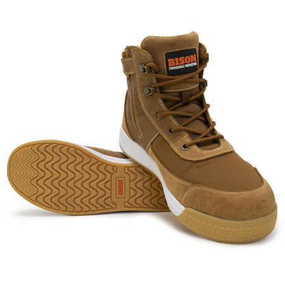 Dune Low Cut Zip Side Lace Up Safety Boot - Various Size Options