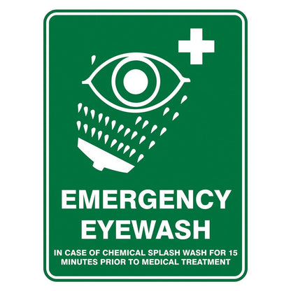 Pratt Emergency Shower & Eyewash Signs and Optional Wall Mounting Brackets