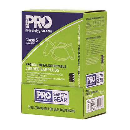 Pro Choice ProBell Disposable Corded and Uncorded Earplugs - Various Pack Quantities
