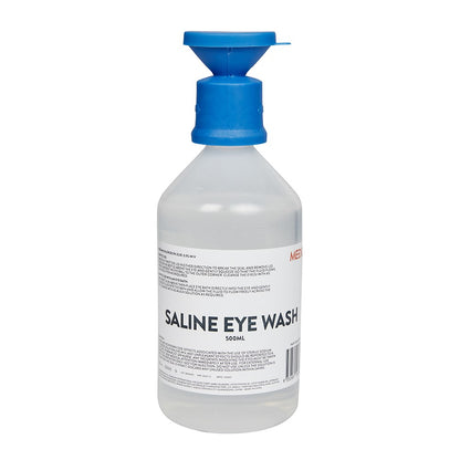 MEDIQ Emergency Eyewash Saline Solution - Bottles and Stations