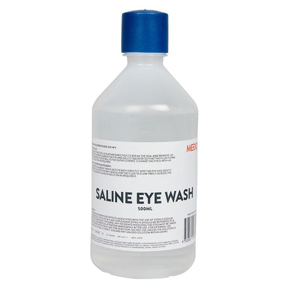 MEDIQ Emergency Eyewash Saline Solution - Bottles and Stations