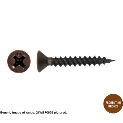 Timber Countersunk Florentine Bronze Plated 21WBF0825