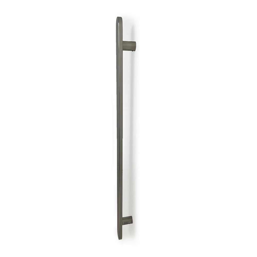 Radiant Single Vertical FLAT Bar Heated Towel Rail 930mm Tall - Various Colour Finishes