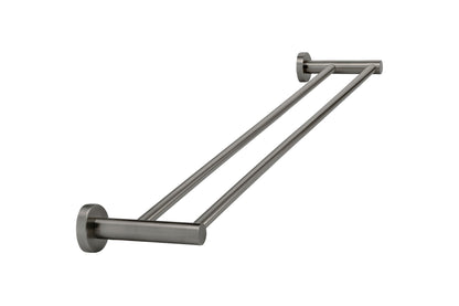 Meir Round Double Towel Rail 600mm in Round or Square Bar - Various Colour Finishes