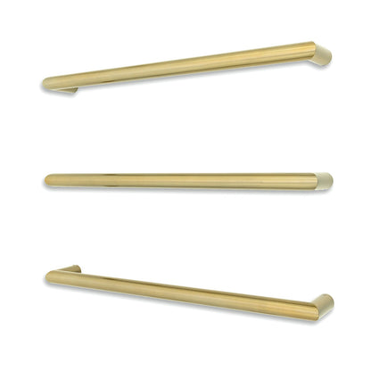 Radiant Single Round Bar NON-HEATED Towel Rails (NH-SBRTR) - Various Widths and Colour Finishes