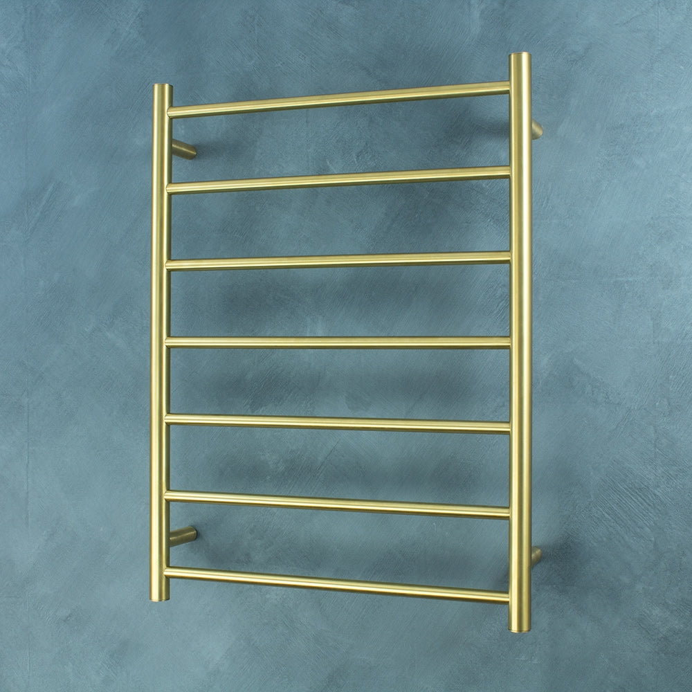 Radiant Heated Towel Rail (RTR01) 600mm x 800mm - 7 Round Bars - Multiple Colour Finishes