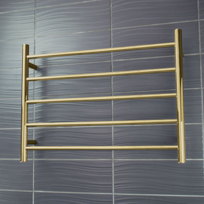 Radiant Heated Towel Rail (RTR03) 750mm x 550mm 5 Round bars - Multiple Colour Finishes