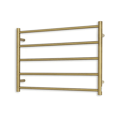 Radiant Heated Towel Rail (RTR03) 750mm x 550mm 5 Round bars - Multiple Colour Finishes