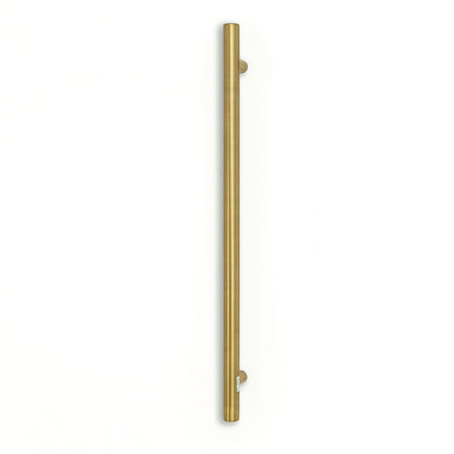 Radiant Single Vertical ROUND Bar Heated Towel Rail 950mm Tall - Various Colour Finishes