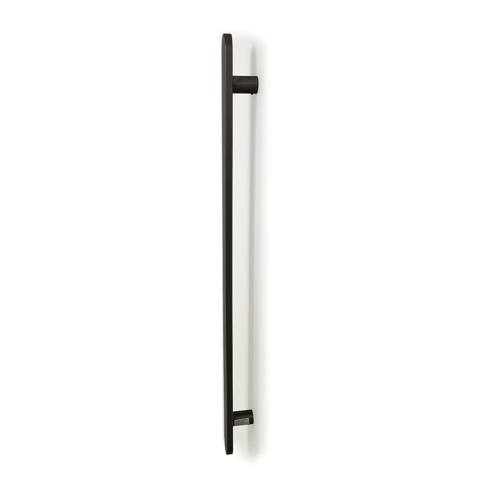 Radiant Single Vertical FLAT Bar Heated Towel Rail 930mm Tall - Various Colour Finishes