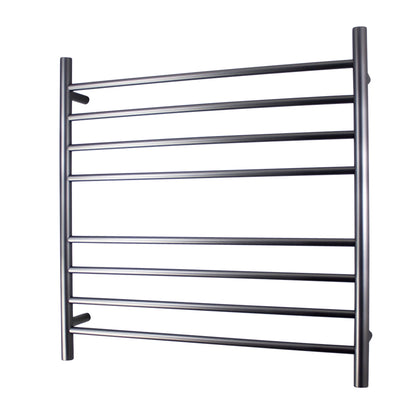 Gun Metal Grey 750x 750 mm ROUND Heated Towel Rail 