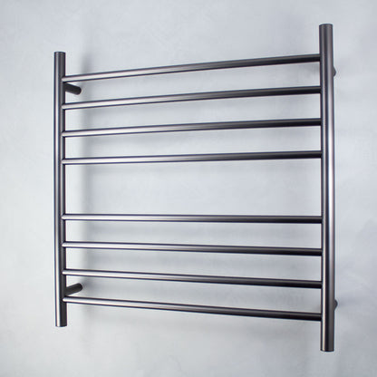 Radiant Heated Towel Rail (RTR06) 750mm x 750mm - 8 Round Bars - Multiple Colour Finishes