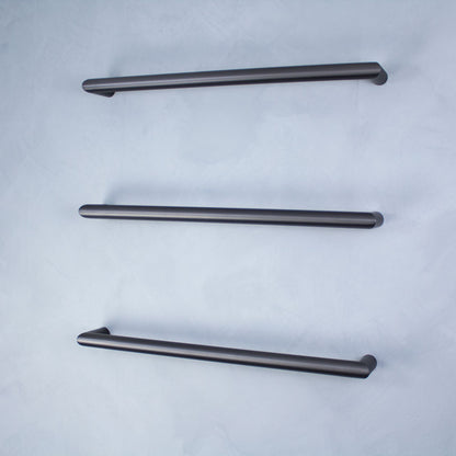 Radiant Single Round Bar NON-HEATED Towel Rails (NH-SBRTR) - Various Widths and Colour Finishes