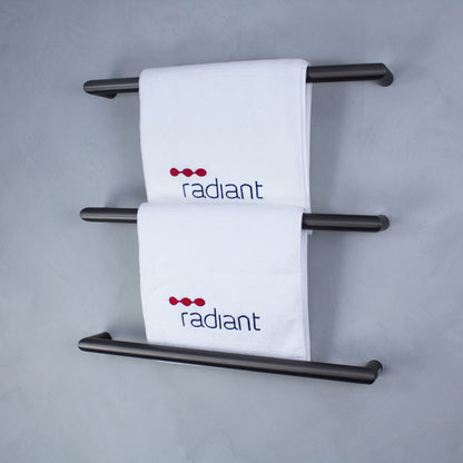 Radiant Single Round Bar NON-HEATED Towel Rails (NH-SBRTR) - Various Widths and Colour Finishes