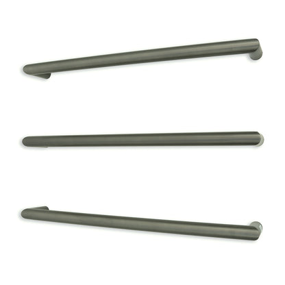 Radiant Single ROUND Bar Heated Towel Rail Kits (SBRTR) - Various Widths, Colour Finishes and Number of Bars Available