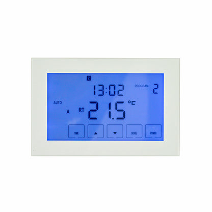 Premium Glass Fronted Touch Screen Thermostat - Various Styles, Colours and Orientations
