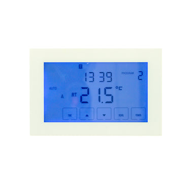 Premium Glass Fronted Touch Screen Thermostat - Various Styles, Colours and Orientations