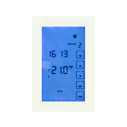 Premium Glass Fronted Touch Screen Thermostat - Various Styles, Colours and Orientations