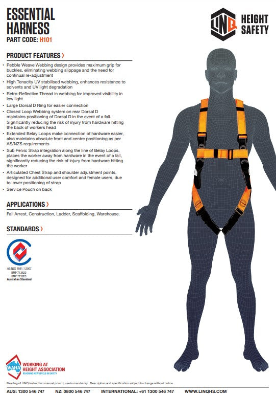 Linq Essential Harness - 3 Size Options