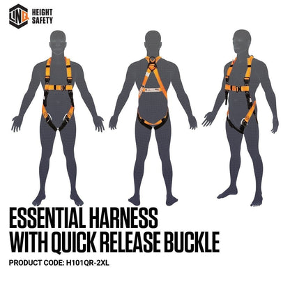 Linq Essential Height Safety Harness with Quick Release Buckle - 2 Size Options