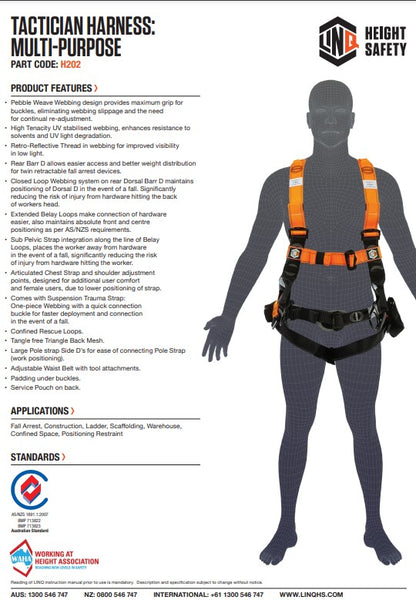 Linq Tactician Multi Purpose Harness - 2 Size Options
