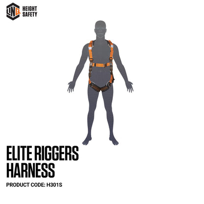 Linq Elite Riggers Harness + Harness Bag - 3 Size Options or Stainless Steel