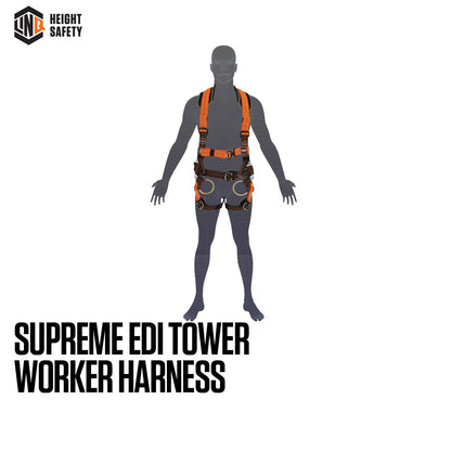Linq Supreme Edi Tower Worker Harnesses - 3 Size Options