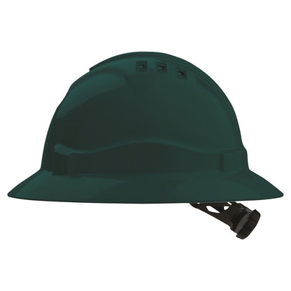 Pro Choice V6 Hard Hat Vented Full Brim Ratchet Harness - 5 Colour Options