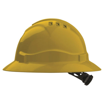 Pro Choice V6 Hard Hat Vented Full Brim Ratchet Harness - 5 Colour Options