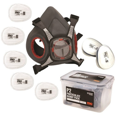 Pro Choice Maxi Mask 2000 Half Face Respirator Handy Pack - Chemical, Particulate or Spraying Protection