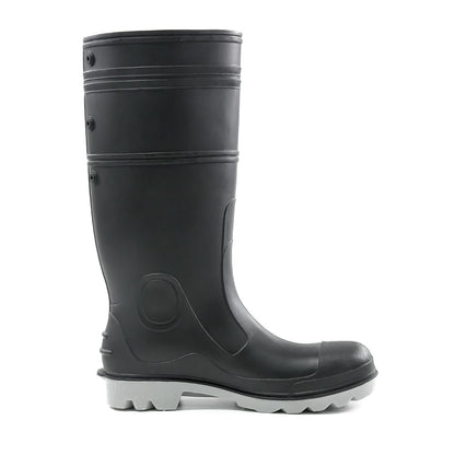 Inca PVC/Nitrile Safety Gum Boot Black/Grey - Various Size Options