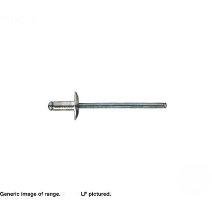 All 304 Stainless Steel Dome Head Large Flange Rivets - Various Sizes and Box Quantities