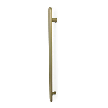 Radiant Flat Bar Vertical Towel Rail - Light Gold