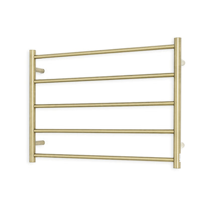 Radiant Heated Towel Rail (RTR03) 750mm x 550mm 5 Round bars - Multiple Colour Finishes