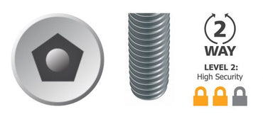 Pentaforce Button Head 304 Stainless Steel Machine 6-32 UNC Screw - Box of 100 in 2 Lengths
