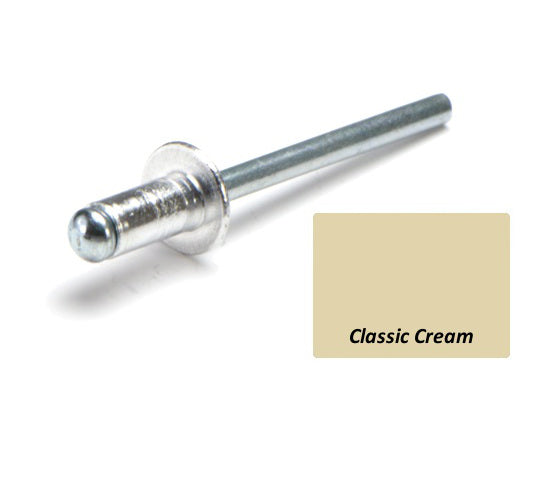 Aluminium Steel Dome Head Rivets Colorbond Painted Head - Various Sizes and Quantities