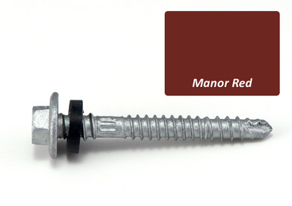 Manor Red Roofing Screw 12G x 50mm