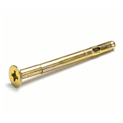 Macsim Countersunk MasonBolt / AnchorBolt Yellow Zinc Plated - Various Sizes and Quantities